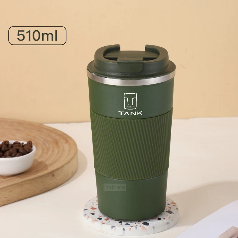 For WEY TANK 300 TANK400 TANK 500 700 2024 510ml Car Stainless Steel Coffee Cup Thermal Mug Non-slip Travel Car Insulated Bottle
