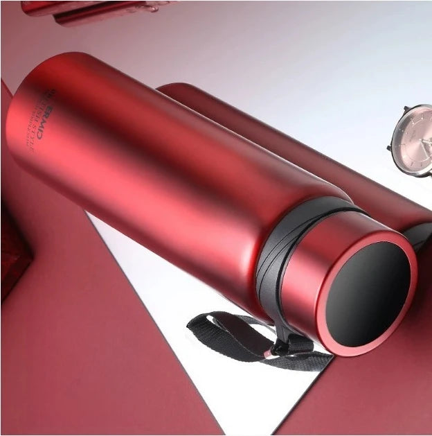 Double Stainless Steel Vacuum Flask With Filter Large Capacity Portable Sport Thermos Mug Coffee Tea Tumbler 1000ml/1600ml