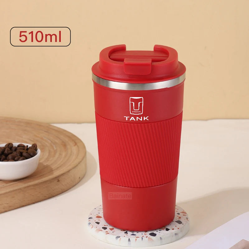 For WEY TANK 300 TANK400 TANK 500 700 2024 510ml Car Stainless Steel Coffee Cup Thermal Mug Non-slip Travel Car Insulated Bottle