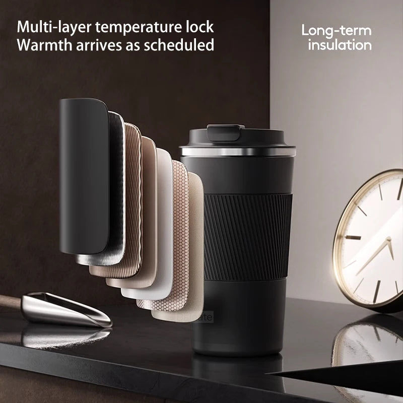 For WEY TANK 300 TANK400 TANK 500 700 2024 510ml Car Stainless Steel Coffee Cup Thermal Mug Non-slip Travel Car Insulated Bottle