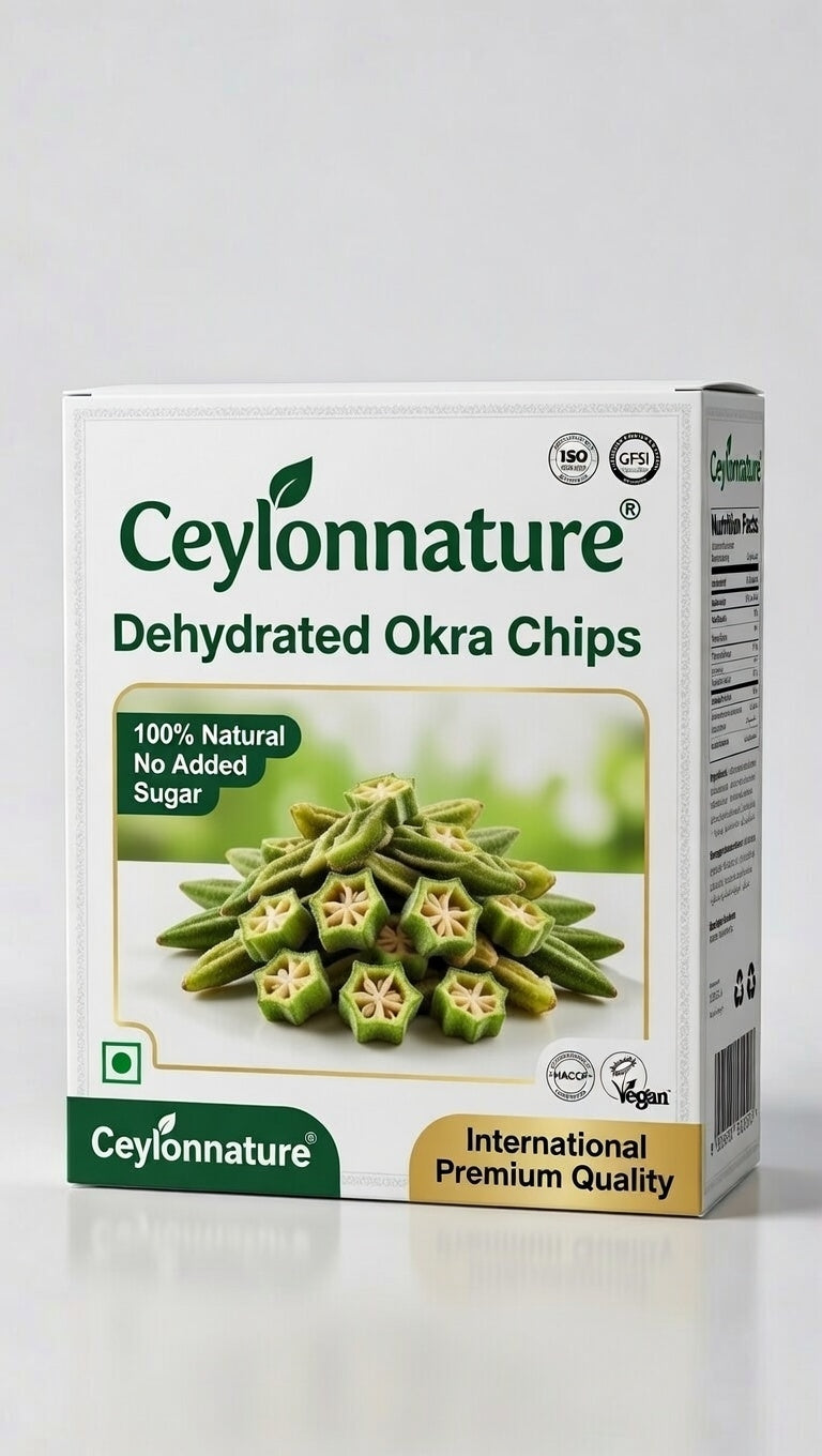 Z CeylonNature Dried Okra | Healthy Vegetable Snack (100g)