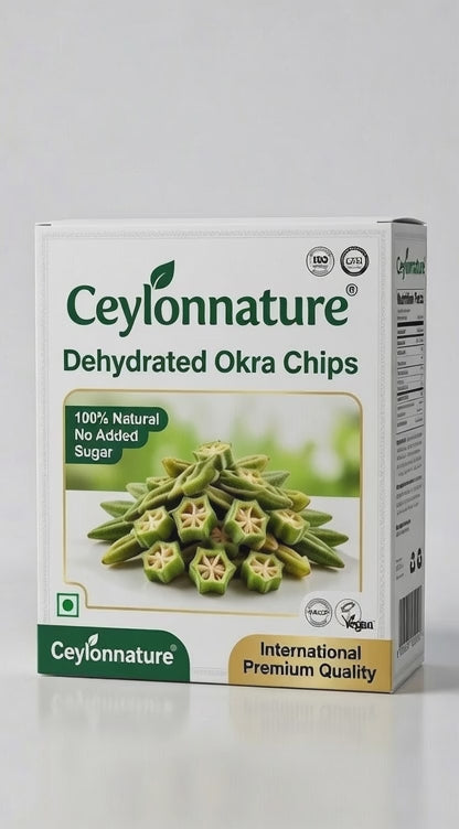 Z CeylonNature Dried Okra | Healthy Vegetable Snack (100g)