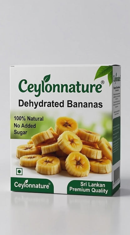 Z  No Sugar Added • No Preservatives • Ceylon Dehydrated Bananas(100g)
