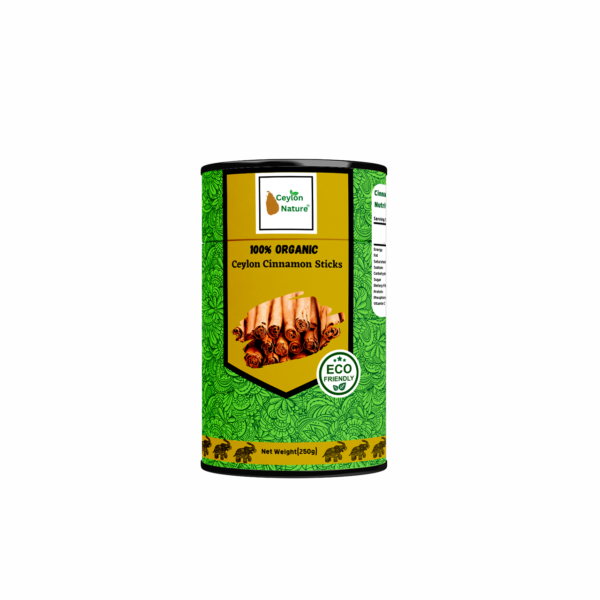 100% Organic C5 grade Ceylon cinnamon sticks (250g )